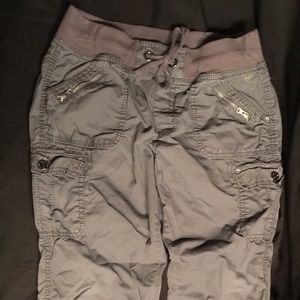 Justice, Girls adjustable pants/capris grey‎